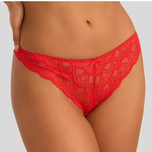 String - Rouge Vivance  - 6 culottes shorties tangas strings rouge