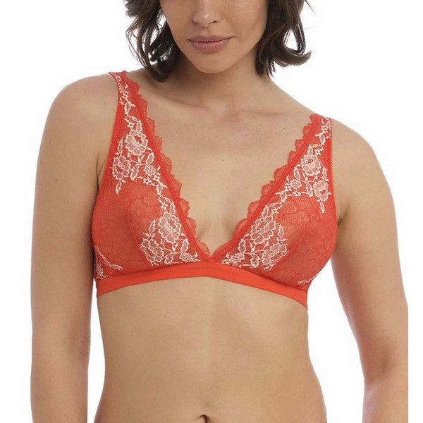 Bralette Sans Armatures - Orange en nylon Wacoal lingerie