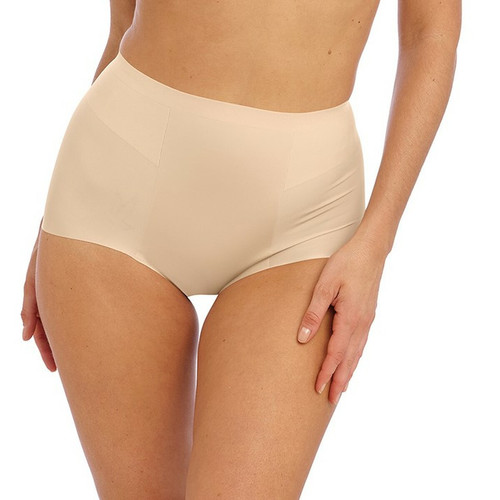 Culotte gainante taille haute - Beige en nylon Wacoal lingerie  - Culottes gainantes et panties