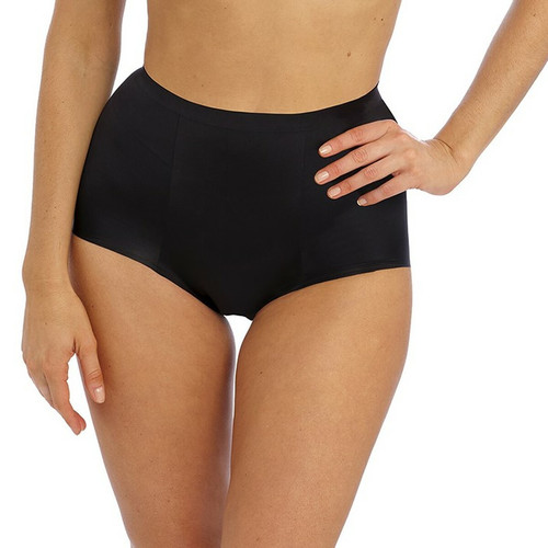 Culotte gainante taille haute - Noire en nylon Wacoal lingerie  - Culottes gainantes et panties